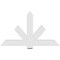 Ekena Millwork Kennewick Architectural Grade PVC Gable Bracket, 60"W x 35"H x 2"D x 6"F, 14/12 Pitch GBP060X35X0206KEN00 - alternate 2